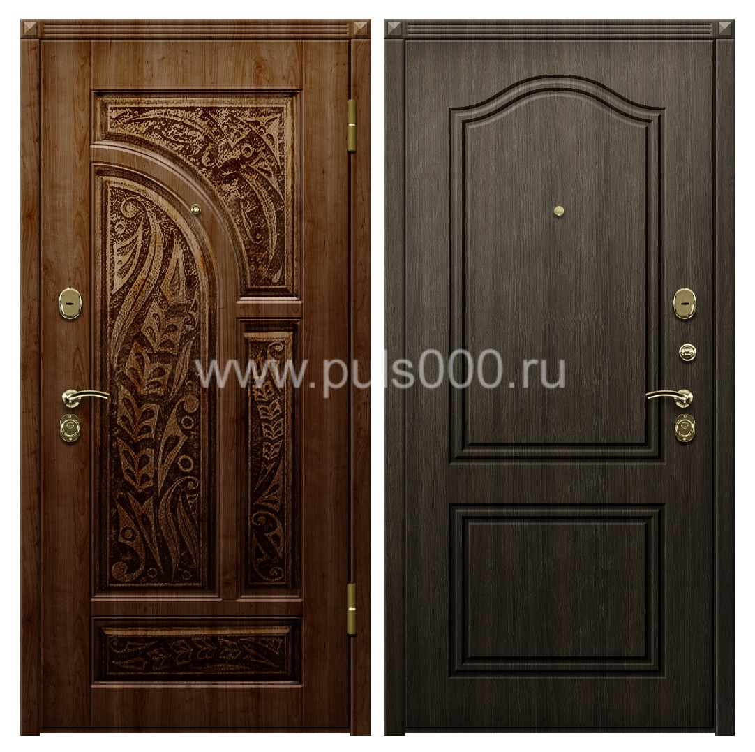 Темная входная дверь с утеплителем для загородного дома VIN-50, цена 42 039 руб. Темная входная дверь с утеплителем для загородного дома VIN-50, цена 42 039 руб.
